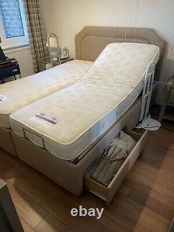 Age UK Theraposturedouble adjustable electric bed. Individual Remote Control