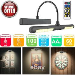 BIGLIGHT Picture Light Remote Control Wireless Battery Operated LED Wall BlackHQ