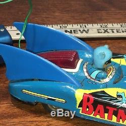 Batmobile Tin Litho Remote Control Aoshin Japan Vintage Asc Batman 1960s Dc