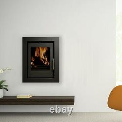 Beltane Holford Inset Multi Fuel Stove Glass Window 4.6kW Black Fire Eco & Defra