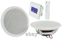 Bluetooth Ceiling Speaker Kit Adastra WA-215 Set in-Wall remote USB SD Radio