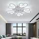 Bluetooth Remote Ceiling Fan Light Chandelier Led Lamp Dimmable Flower Lighting