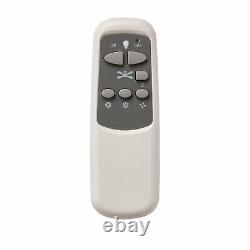 Brushed Chrome Ceiling Fan Light Remote Control 3 Settings Reverse Setting Quiet