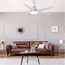 CJOY Ceiling Fan with Lighting and Remote Control Quiet, Lamp White