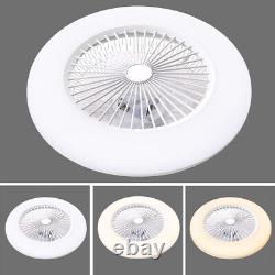 Ceiling Fan LED Light Adjustable Wind Speed Dimmable WithRemote Control 75W Timer