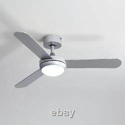 Ceiling Fan LED Light Adjustable Wind Speed Dimmable with Remote Control & Timer