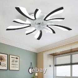 Ceiling Fan with Dimmable LED Lights Adjustable Wind Speed APP +Remote Control