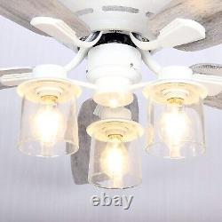 Ceiling Fan with Lamps and Remote Control Chandelier Fan, Energy Class A+