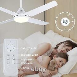 Ceiling Fan with Light 48 Fan Lamp Remote Control Dimmable Newday