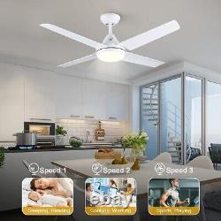 Ceiling Fan with Light 48 Fan Lamp Remote Control Dimmable Newday