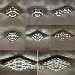 Ceiling Pendant Light LED Crystal Chandelier Flush Mount Modern Lighting Lights