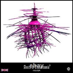 Chandelier no crystal large home lighting ceiling light art eco design purple by