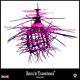 Chandelier No Crystal Large Home Lighting Ceiling Light Art Eco Design Purple By