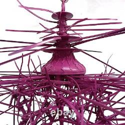 Chandelier no crystal large home lighting ceiling light art eco design purple by
