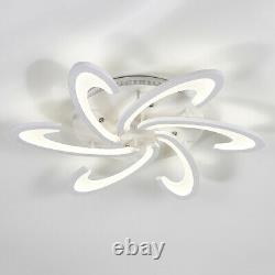 Crystal LED Ceiling Light Modern Pendant Chandelier Lamp Dimmable Remote Control
