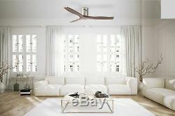 DC Ceiling fan without light STEM dark wooden blades 137 cm / 54 with Remote