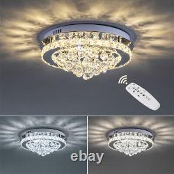 Dimmable Crystal LED Ceiling Light Chandelier Pendant Lamp with Remote Control