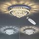 Dimmable Crystal Led Ceiling Light Chandelier Pendant Lamp With Remote Control