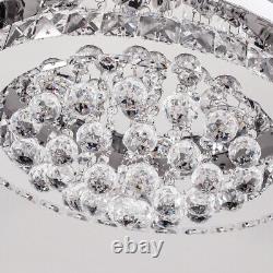 Dimmable Crystal LED Ceiling Light Chandelier Pendant Lamp with Remote Control