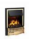 Dimplex Atherton Inset Optimyst Electric Fire, Brass Effect, 2000w