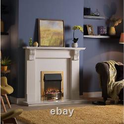Dimplex Electric Fire Optiflame Brass Effect 2 Heat Settings Remote Control 2kW