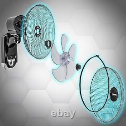 Duronic Wall Fan FN55 Wall Mounted with Remote Control 16 Inch Head Timer