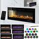 Electric 40506070 Insert/wall Mounted Led Fireplace Wall Inset 9 Flame Color
