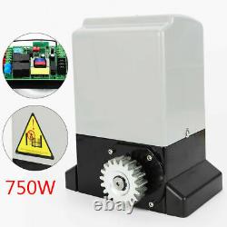Electric Automatic Sliding Gate Opener 750W MAX 2000kg with Remote Control 12m/min
