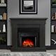 Electric Fire Fireplace Widescreen Flat Glass Wall Heaters Led Flame Effect Fire