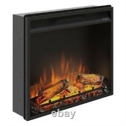 Electric Fire Flame Effect Digital Black 600mm NEW with Remote Control 1500W