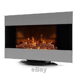 Electric Fireplace Fire Flame Effect Room Indoor Heating 2000 W LED Light Wall