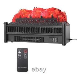 Electric Fireplace Remote Control LED Flame Log Space Heater 1800W Fire Stove