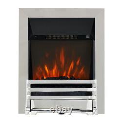 Electric Inset Fire Modern Fireplace Led Remote Control 2kw Coals Colour Choice