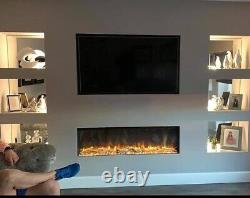 Electric Media Wall Fire AF 1900 Glass Fronted Electric Fire App Controlled