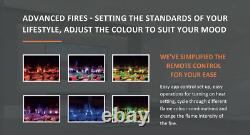Electric Media Wall Fire AF 1900 Glass Fronted Electric Fire App Controlled