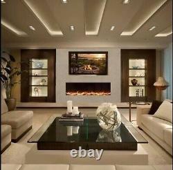 Electric Media wall fire AF 900 Glass Fronted Electric Fire App Controlled
