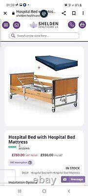 Electric /disability bed with remote control and plug-plus wheelchair for sale