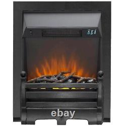 Electric inset fire with remote control