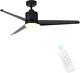Finxin Ceiling Fan With Lamp, Light And Remote Control Black