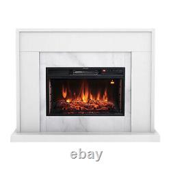 Focal Point Electric Fire Suite Easton 2kW White LED Flame Effect Remote Control