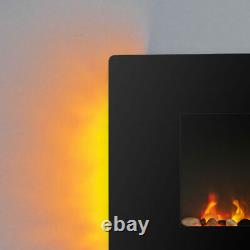 Focal Point Pasadena Black Glass effect Electric Fire LED, remote control NEW