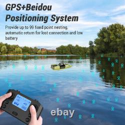 GPS RC Bait Boat 500M Wireless Remote Control Fishing Bait Boat Fishing uk I6O6