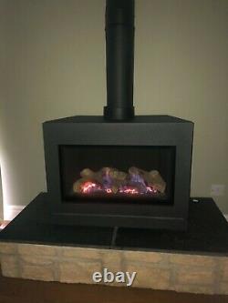 Gazco Riva2 F670 Gas Stove log burner effect excellent condition