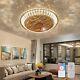 Golden Crystal Ceiling Fan Light With Remote Control Adjustable Wind Speed