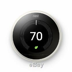 Google Nest Learning Smart Thermostat (3rd Generation, White) T3017US