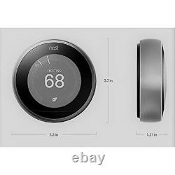 Google Nest Learning Thermostat 3rd Generation (White) with 2 Pack Wi-Fi Smart Plu