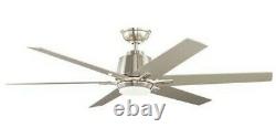 HDC Indoor Ceiling Fan 54 Kensgrove LED Remote Brushed Nickle Frosted Glass