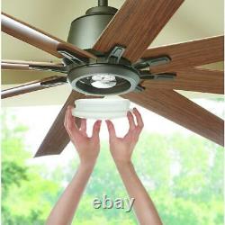 HDC Kensgrove 72 in. LED Indoor/Outdoor Espresso Bronze Ceiling Fan with Remote