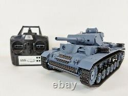 HENG LONG Panzer Stug III Radio Remote Control tank 1/16 Smoke Sound Recoil UK