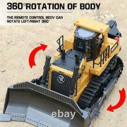 HUINA 116 RC Truck Heavy Bulldozer Caterpillar Alloy Tractor Model Engineering